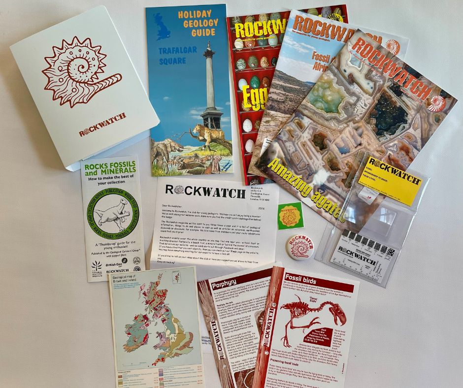 Rockwatch Membership Pack contents