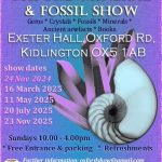 Oxford Mineral & Fossil Show – 23rd November